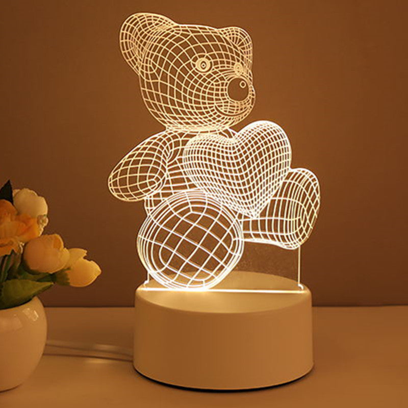 3D Neon LED-lampa – USB-driven Akryl Nattlampa & Dekor