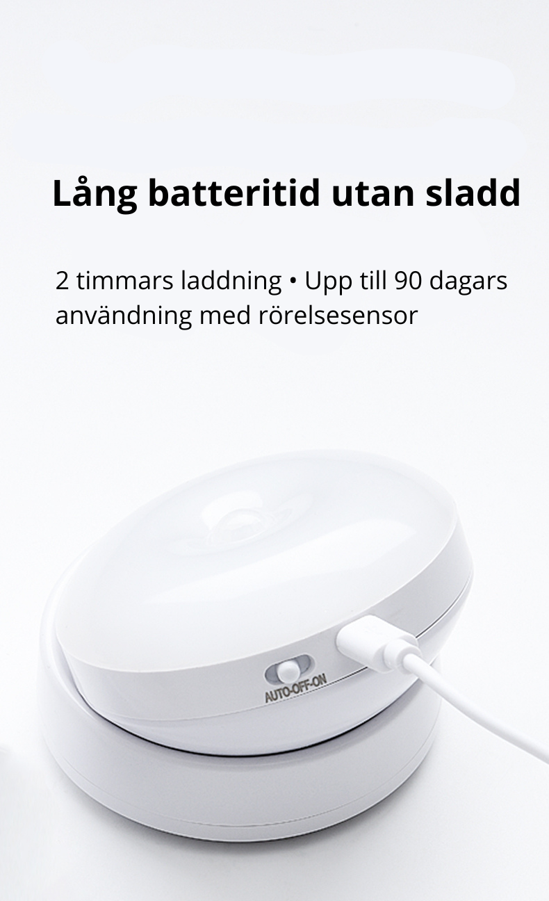 Lumori Rotate™ – Rörelsesensor LED-lampa med 360° justerbar vinkel
