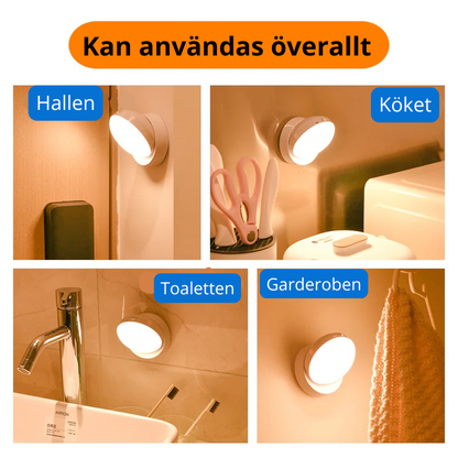 Lumori Rotate™ – Rörelsesensor LED-lampa med 360° justerbar vinkel